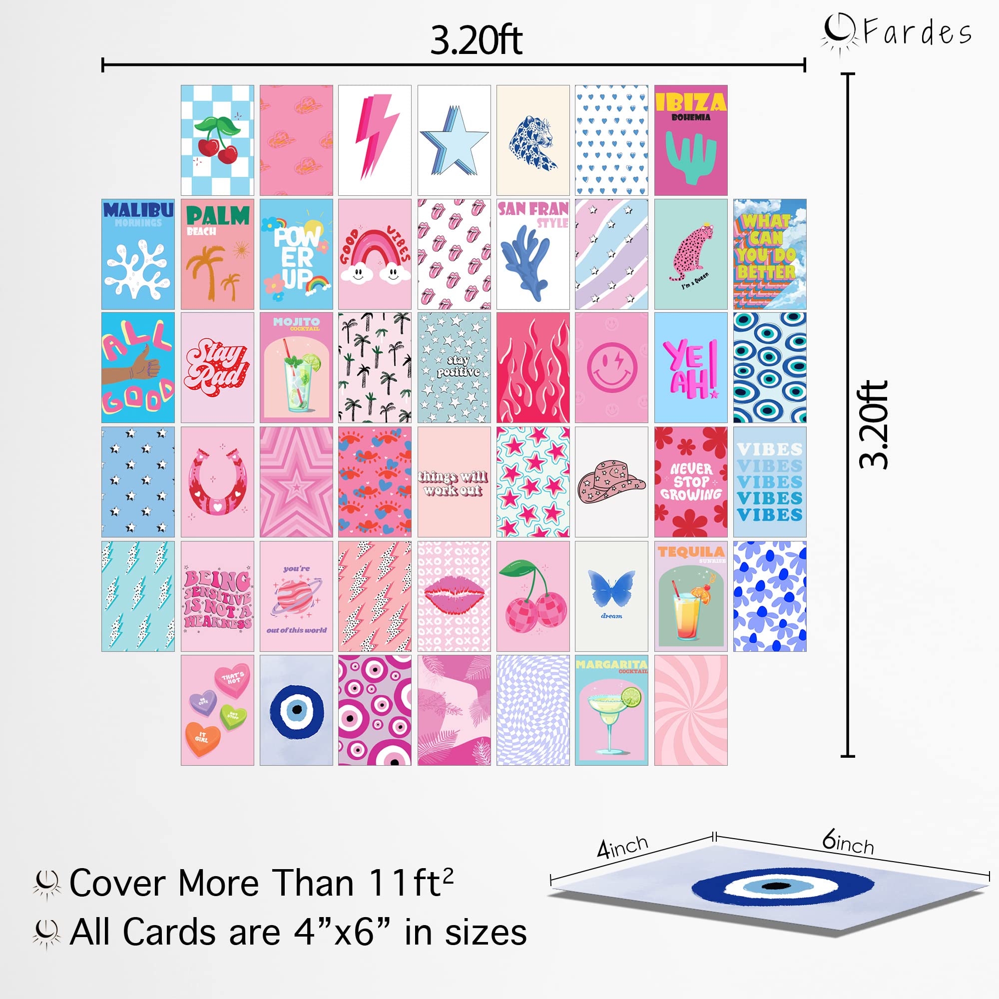 Preppy Aesthetic Wall Collage Kit â€?Cute Posters for Girls' Bedroom Decor