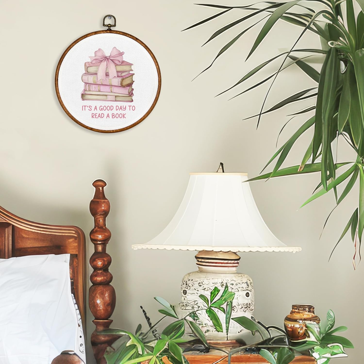 Coquette Book Round Wall Art Decor - 10"x10"