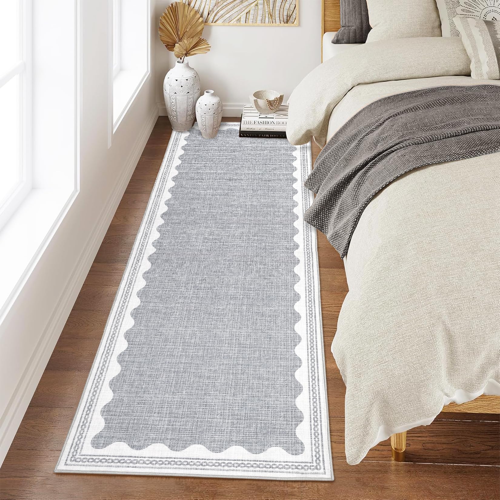 Scalloped Rug Soft Carpet