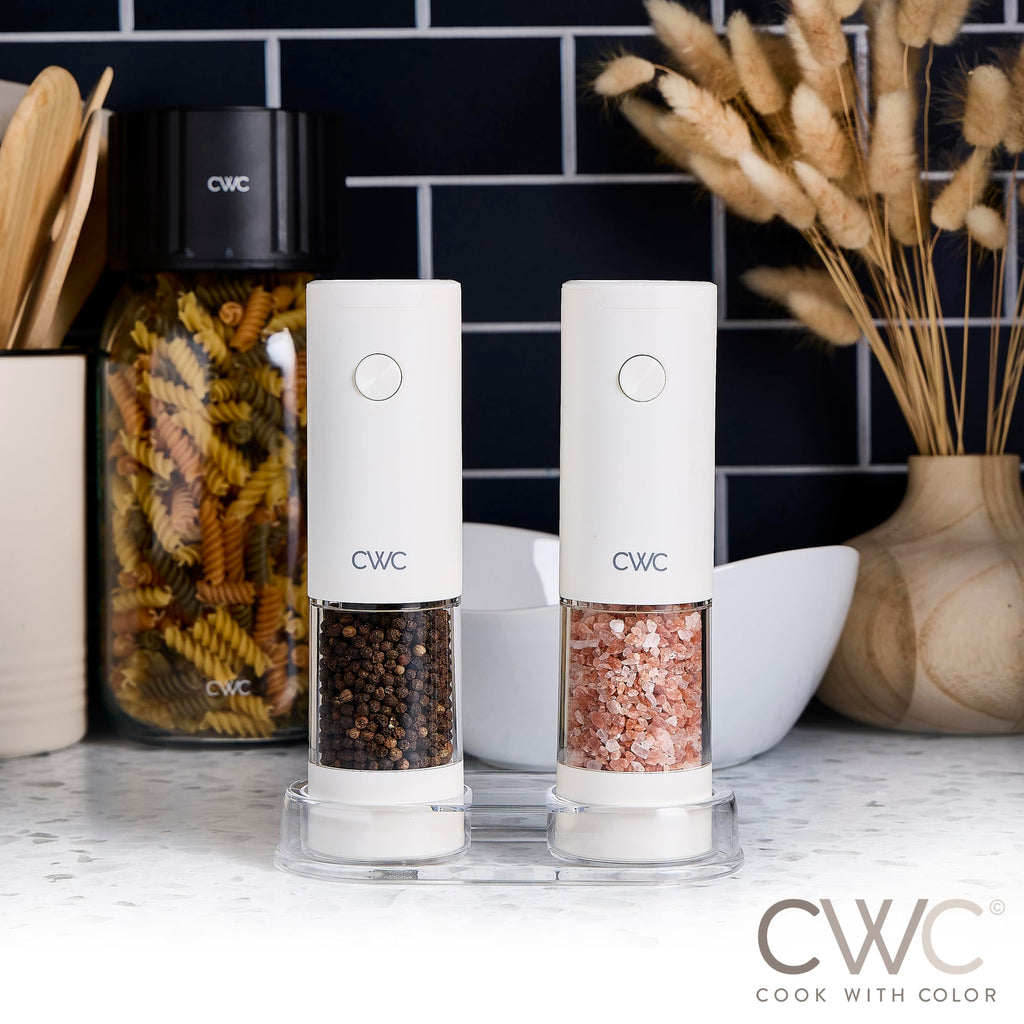 Electric Pepper & Salt Shaker Set of 2 Grinders