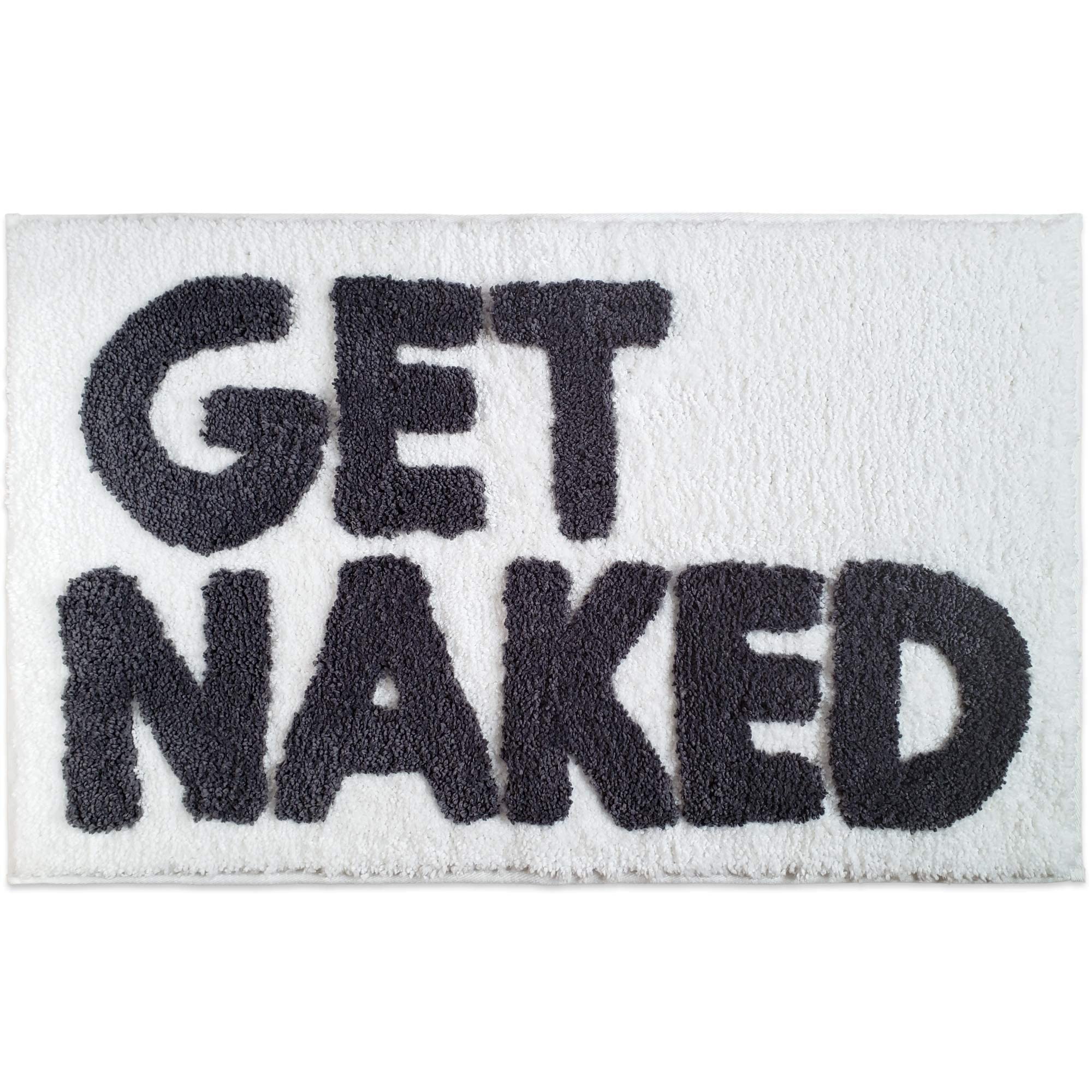 Get Naked Bath Mat - Cute Bathroom Rugs 31" x 20"