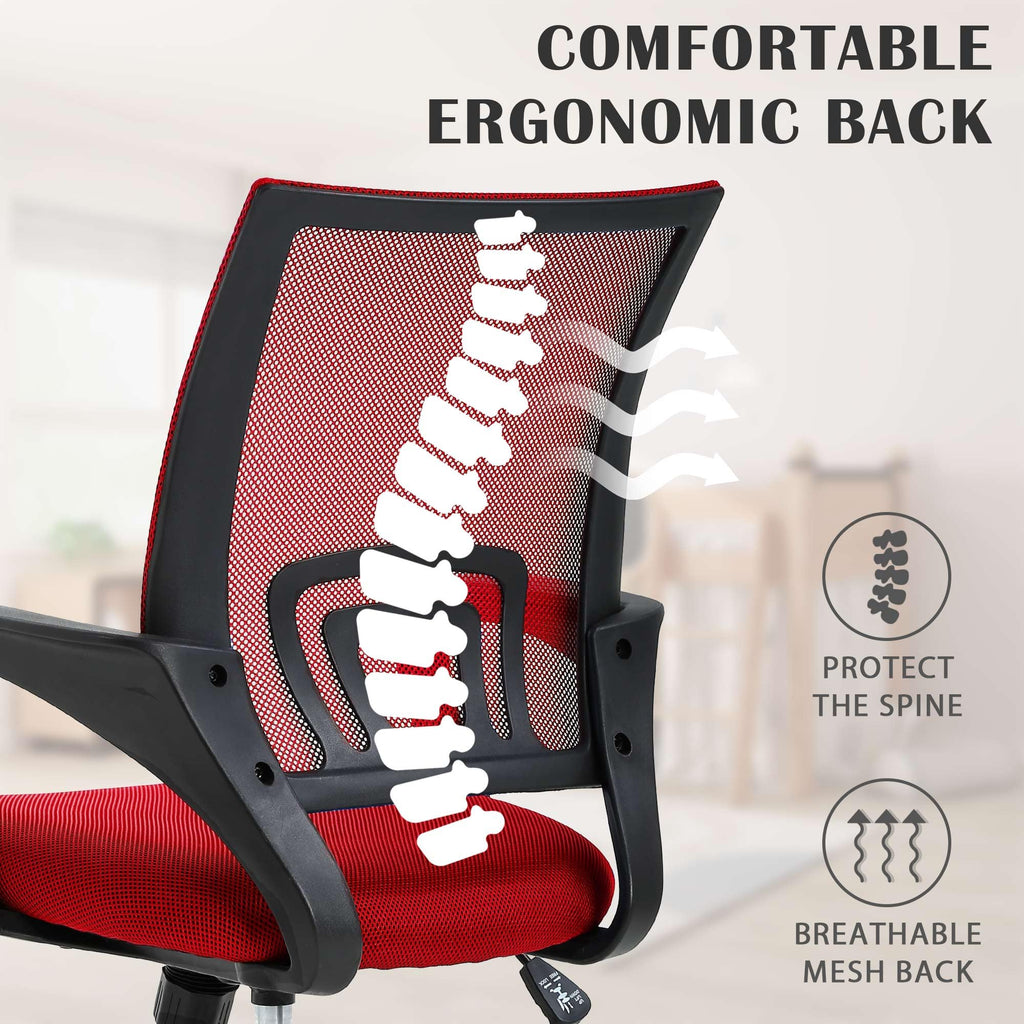 Comfortable Adjustable Mesh Office Chair with Lumbar Support