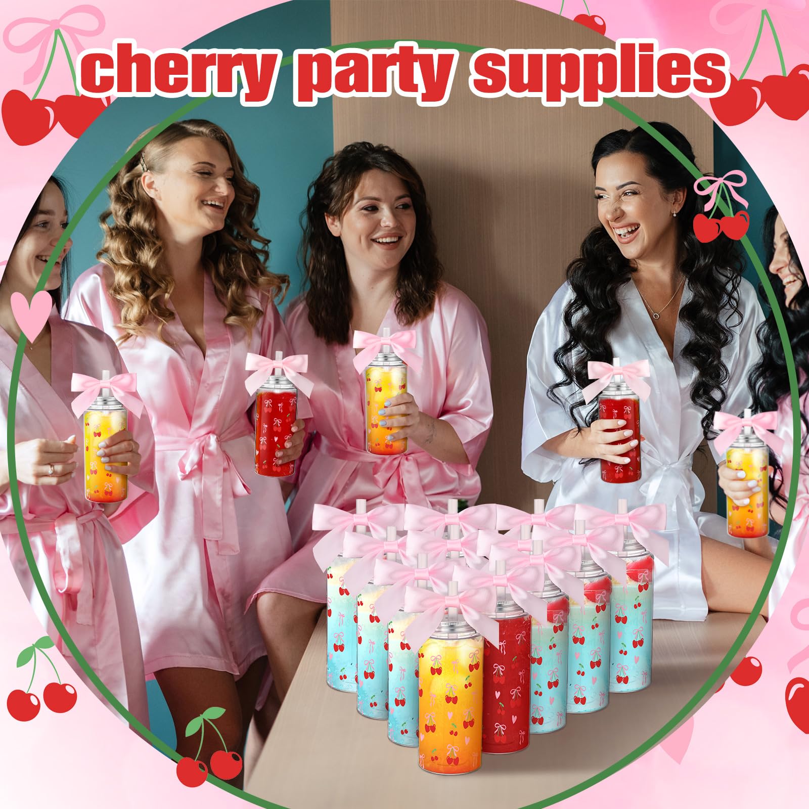 Color Bow Plastic Cups Coquette Bow Aesthetic Cup with Lids and Straws 14 oz Reusable Cute Bow Plastic Tumbler with Ribbon Bow