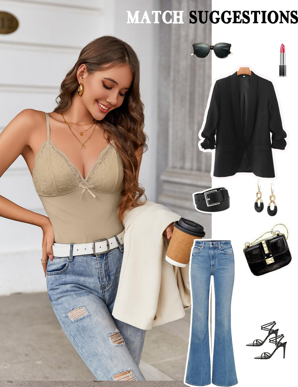 Sexy Tank Tops Cami Y2K Bralette Spaghetti Strap Slim Undershirts