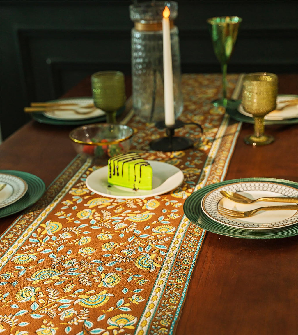 Retro-Luxury Tassels Table Runner Series for Kitchen Dining Table