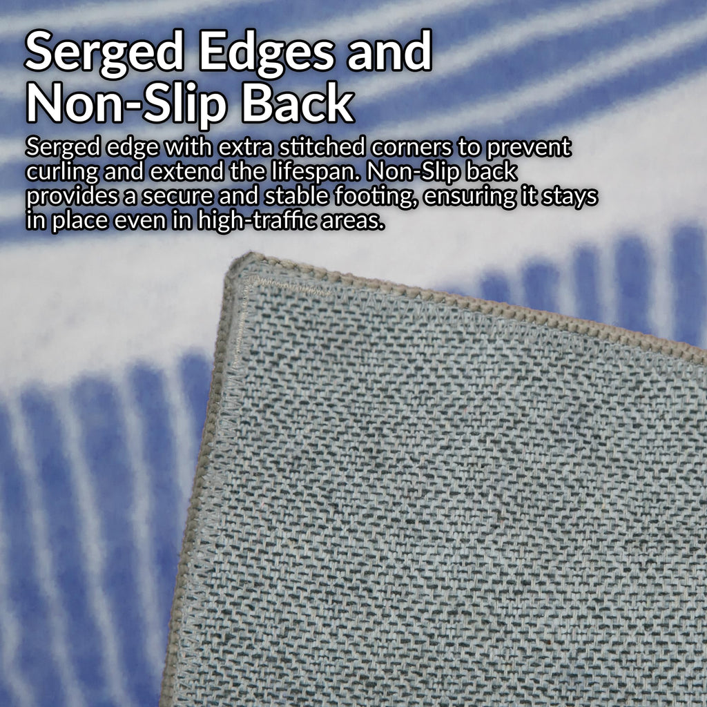 Zen Garden Area Rug - Ultra Soft Area Rug, Non Slip, Stain Resistant Living Room Rug, Washable Area Rugs for Living Room, Rugs for Bedroom