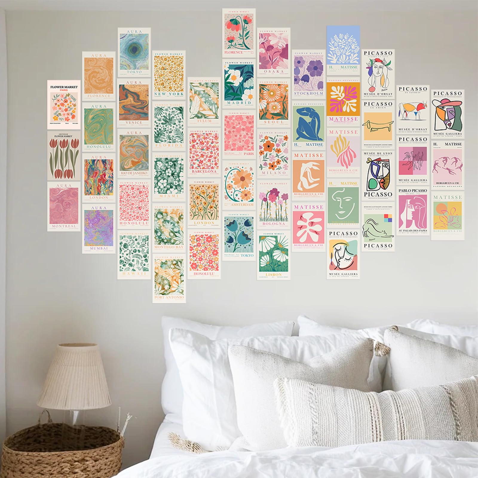 Coquette Room Decor Aesthetic Pictures 50 PCS - Coquette Wall Art Prints 4"x6", Trendy Cute Wall Decor