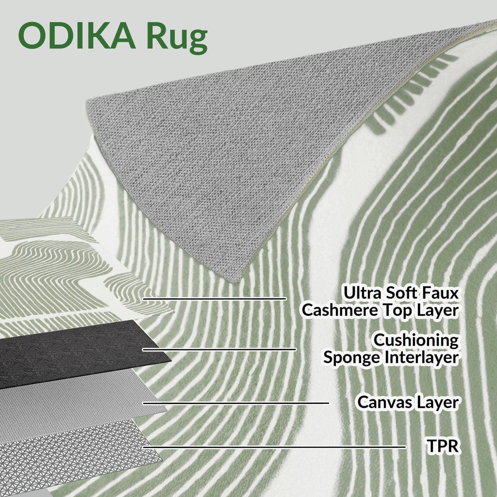 Zen Garden Area Rug - Ultra Soft Area Rug, Non Slip, Stain Resistant Living Room Rug, Washable Area Rugs for Living Room, Rugs for Bedroom