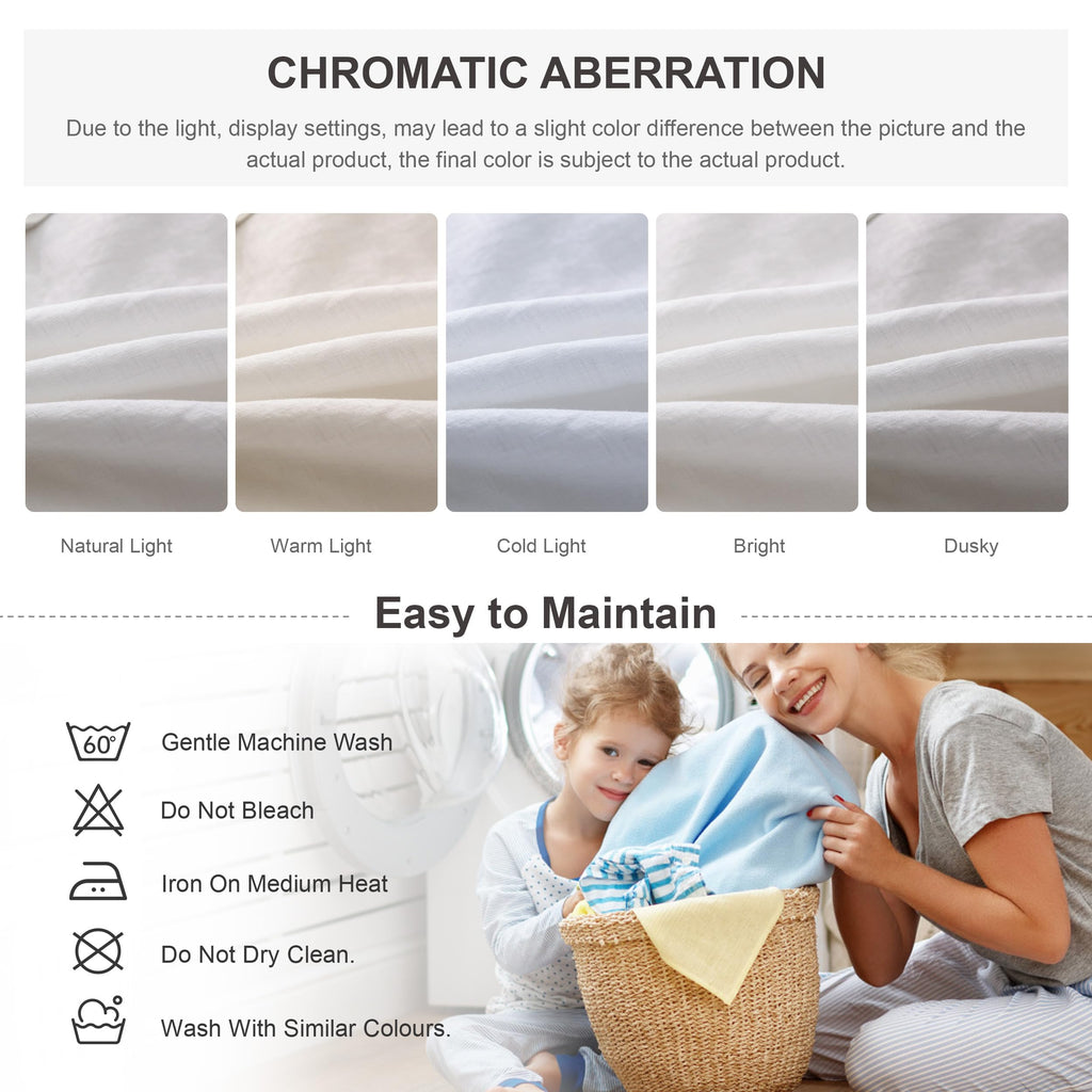 The 100% Linen Duvet Cover Set, 3 Pieces Belgian Flax Breathable Bedding,(1 Comforter Cover+2 Pillowshams) with Tie Closure Style