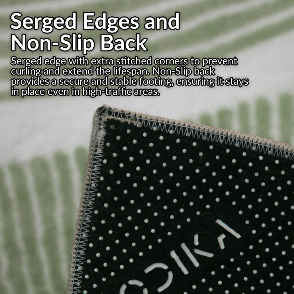 Zen Garden Area Rug - Ultra Soft Area Rug, Non Slip, Stain Resistant Living Room Rug, Washable Area Rugs for Living Room, Rugs for Bedroom