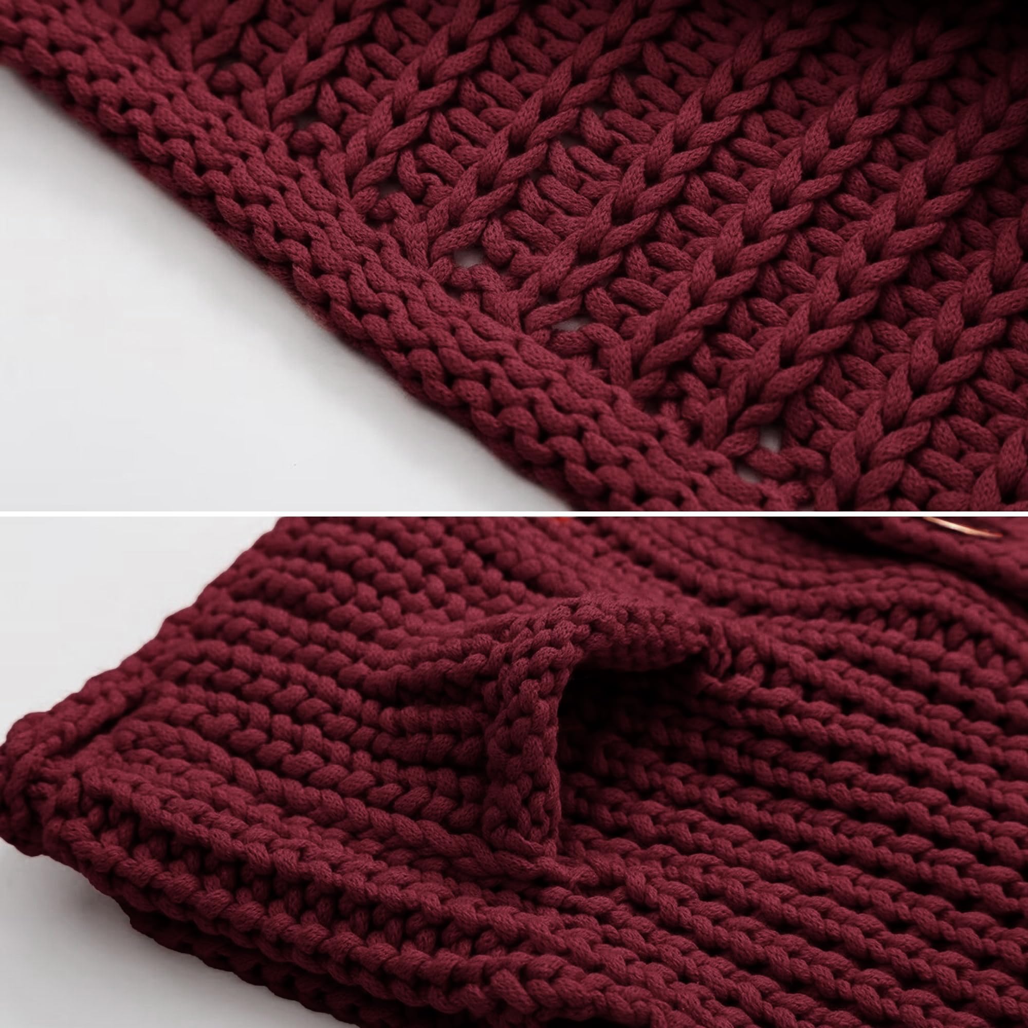 Women's Cropped Sweater Vest Cute Crewneck Button Down Sleeveless Crop Knit Cardigan with Pocket