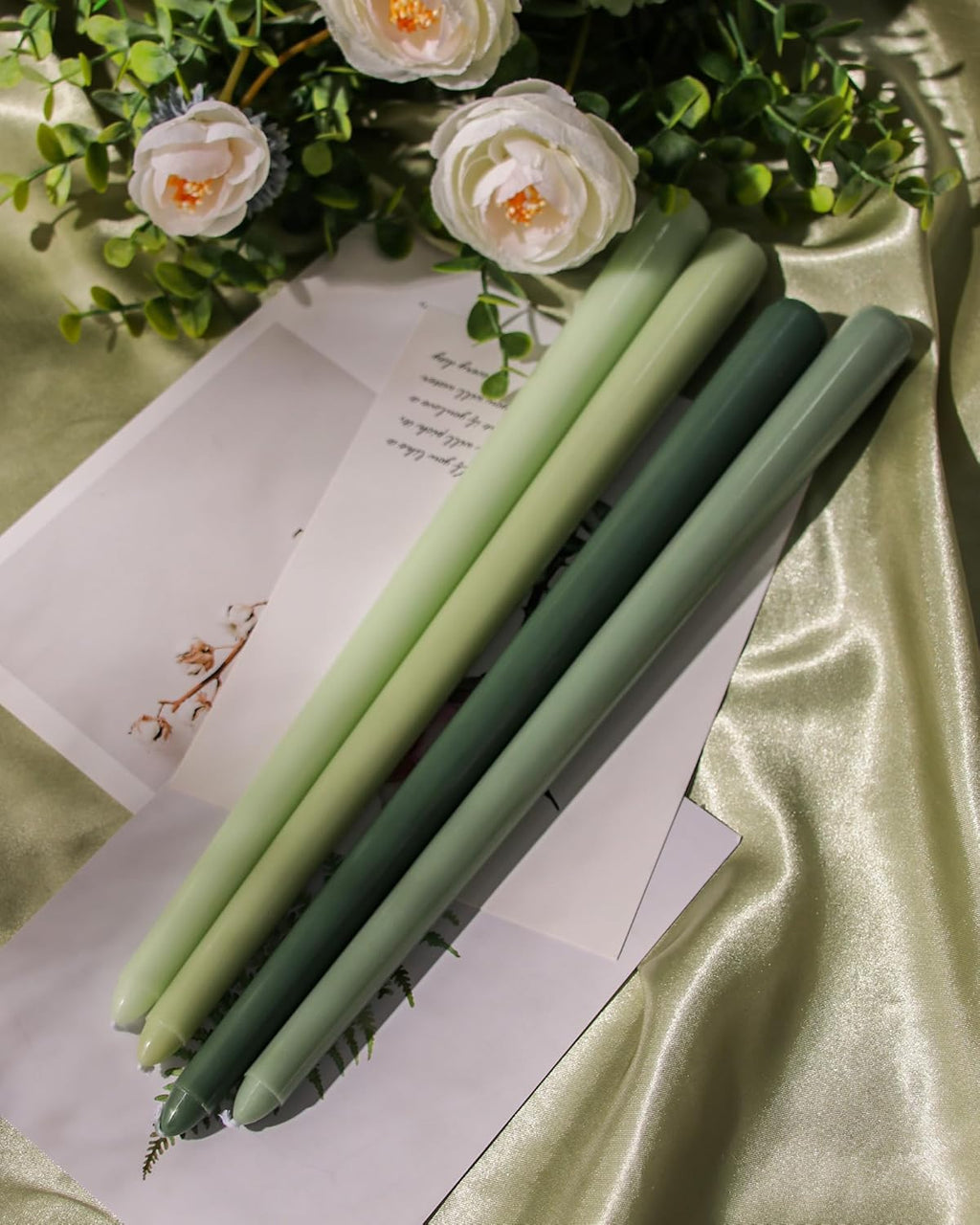 Taper Candles Unscented Smokeless Long Tall Tapered Candle for Candlesticks SticksHome Decor Dinner