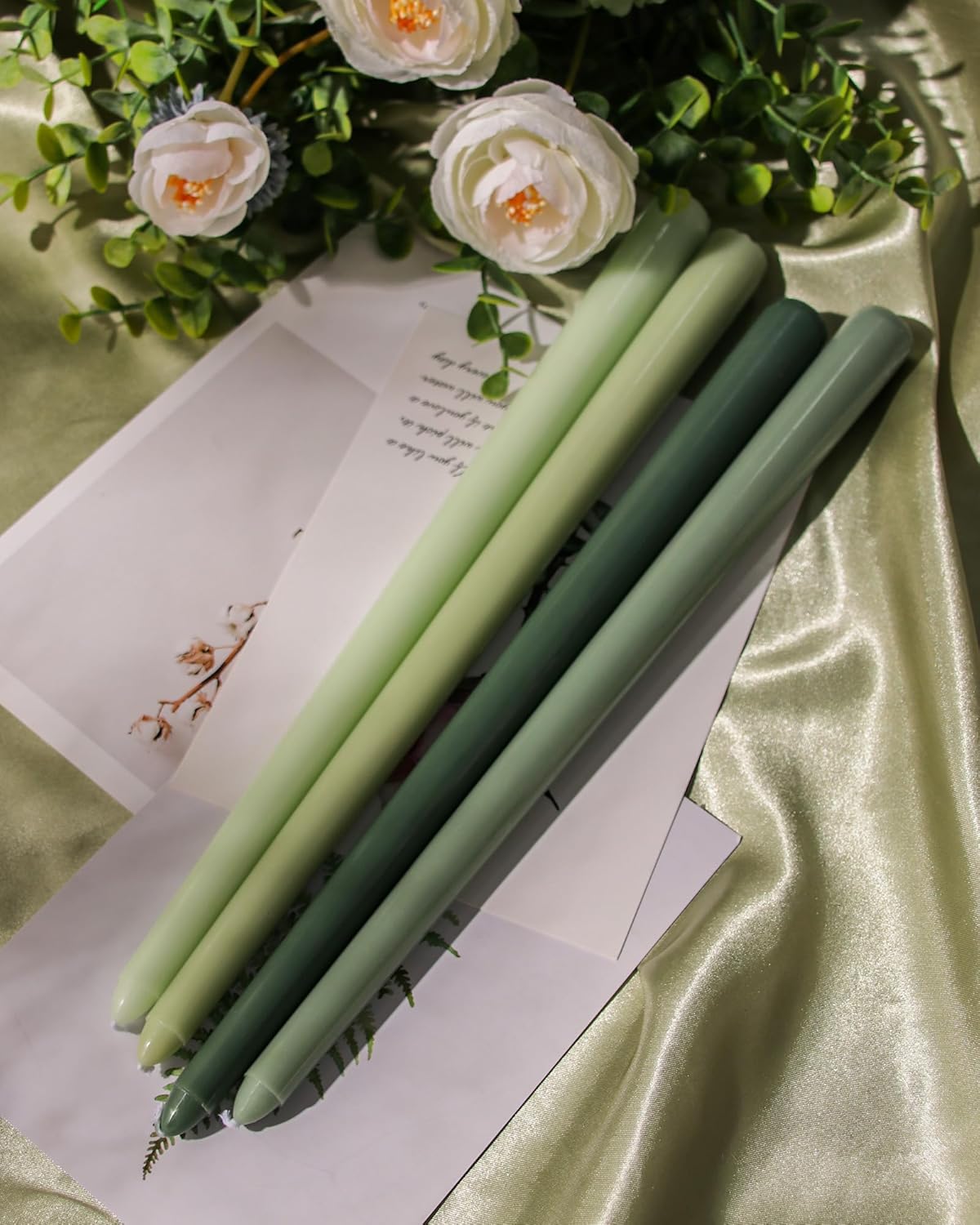 Taper Candles Unscented Smokeless Long Tall Tapered Candle for Candlesticks SticksHome Decor Dinner