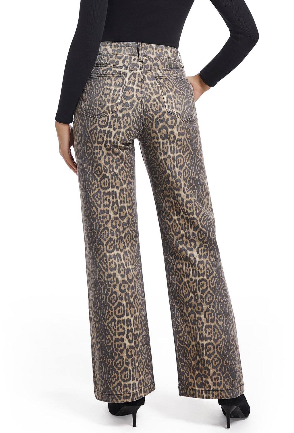 Women's Jeans Straight Leg Casual High Waisted Stretch