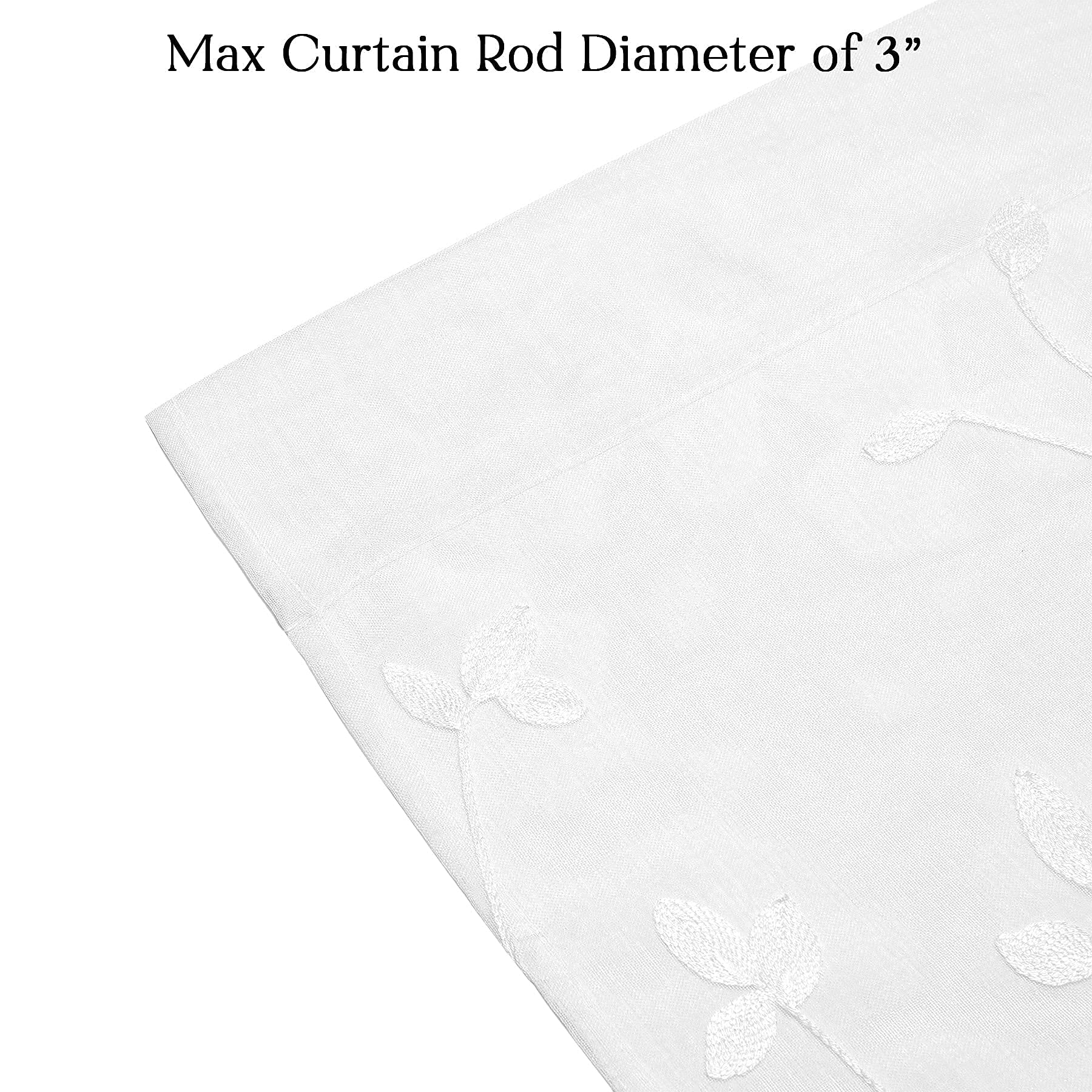 Embroidered Vine Curtains - Sheer Curtains