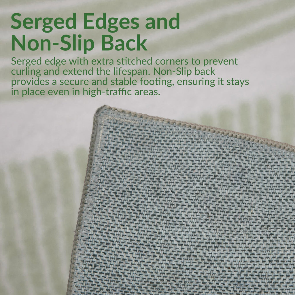 Zen Garden Area Rug - Ultra Soft Area Rug, Non Slip, Stain Resistant Living Room Rug, Washable Area Rugs for Living Room, Rugs for Bedroom