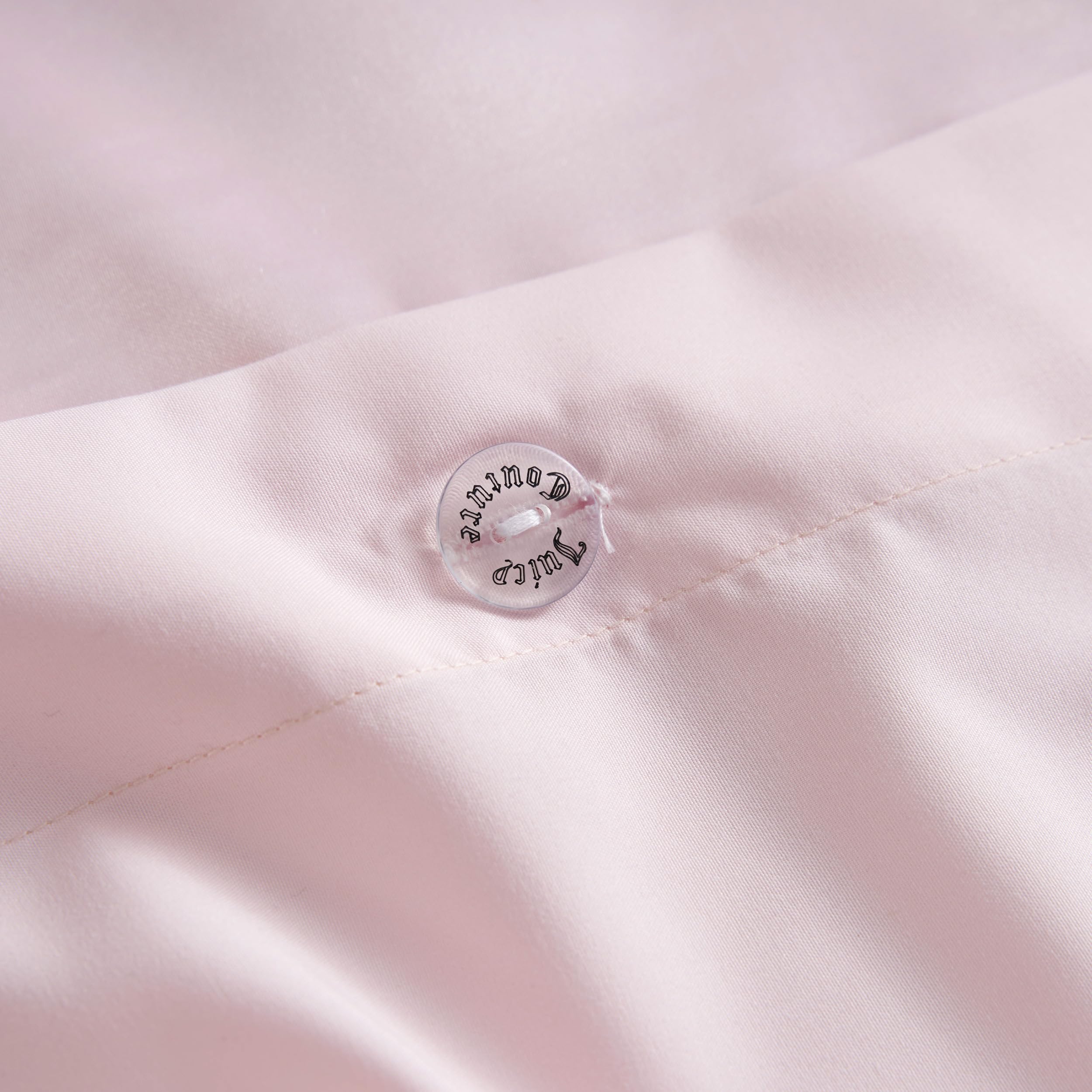 Juicy Couture Velvet Stripe on Satin Pink Comforter Set - 3 Piece Luxury Bedding Ensemble