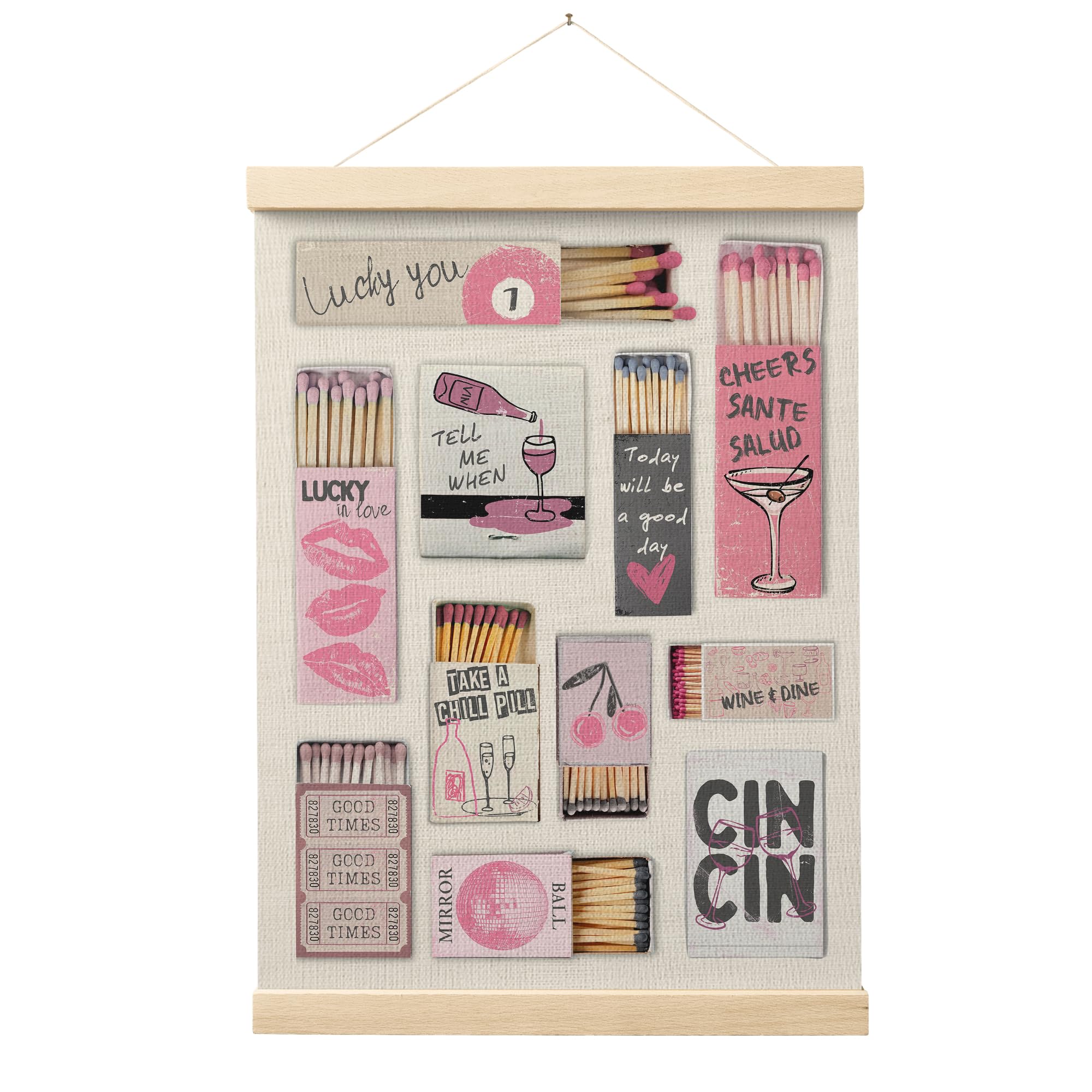 Trendy Preppy Poster Hanger Frame, Aesthetic Wall Art Decor
