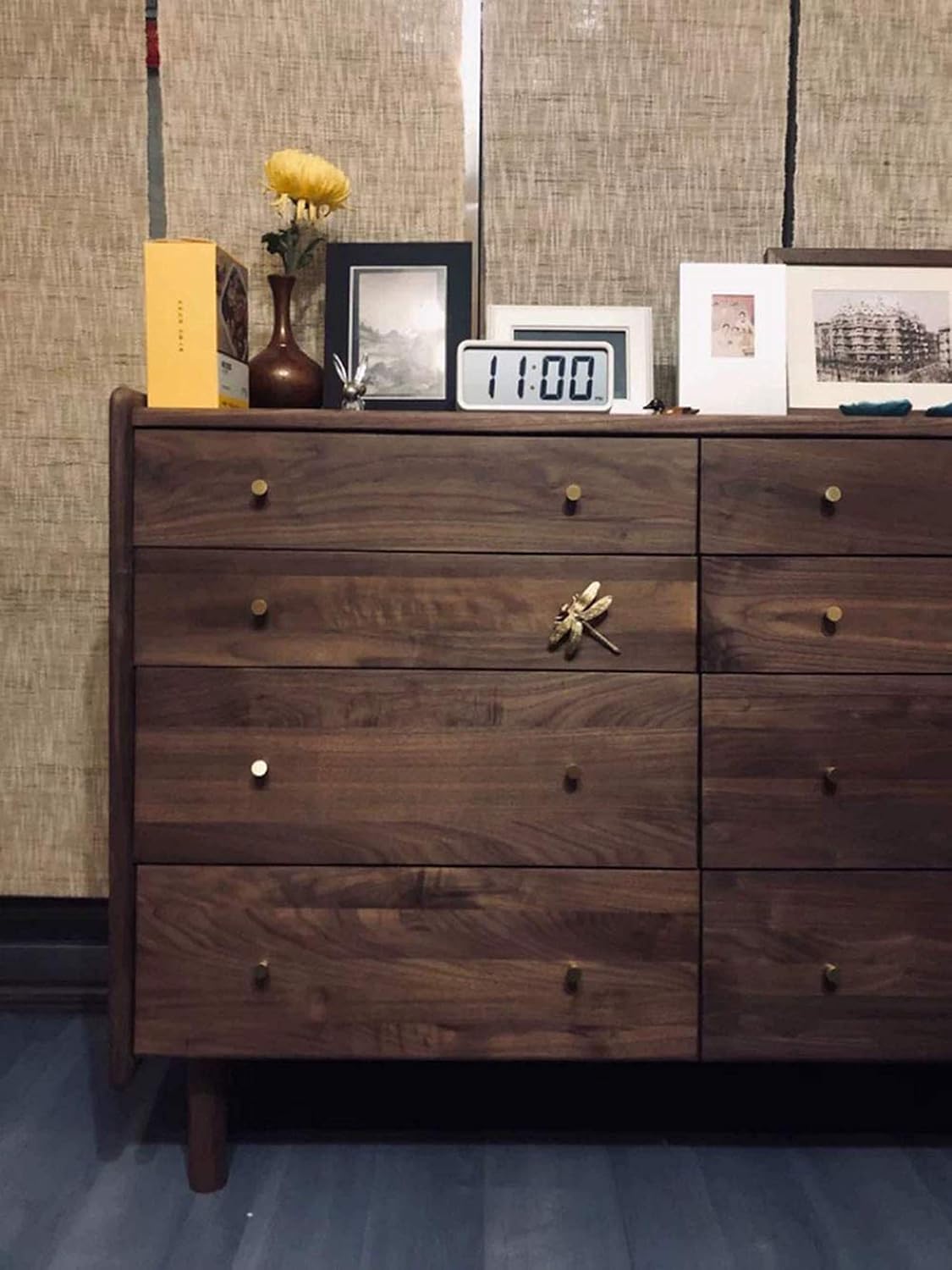 Gold 4 Pack Brass Knobs for Dresser, Drawers and Cabinet Decorative