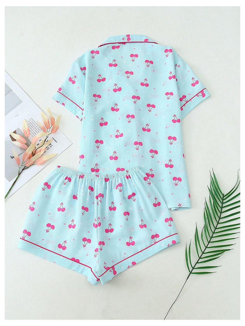 Women's Silk Satin Pajama Set Print Sleepwear Short Sleeve Button Down Pjs Shorts Cheetah Loungewear