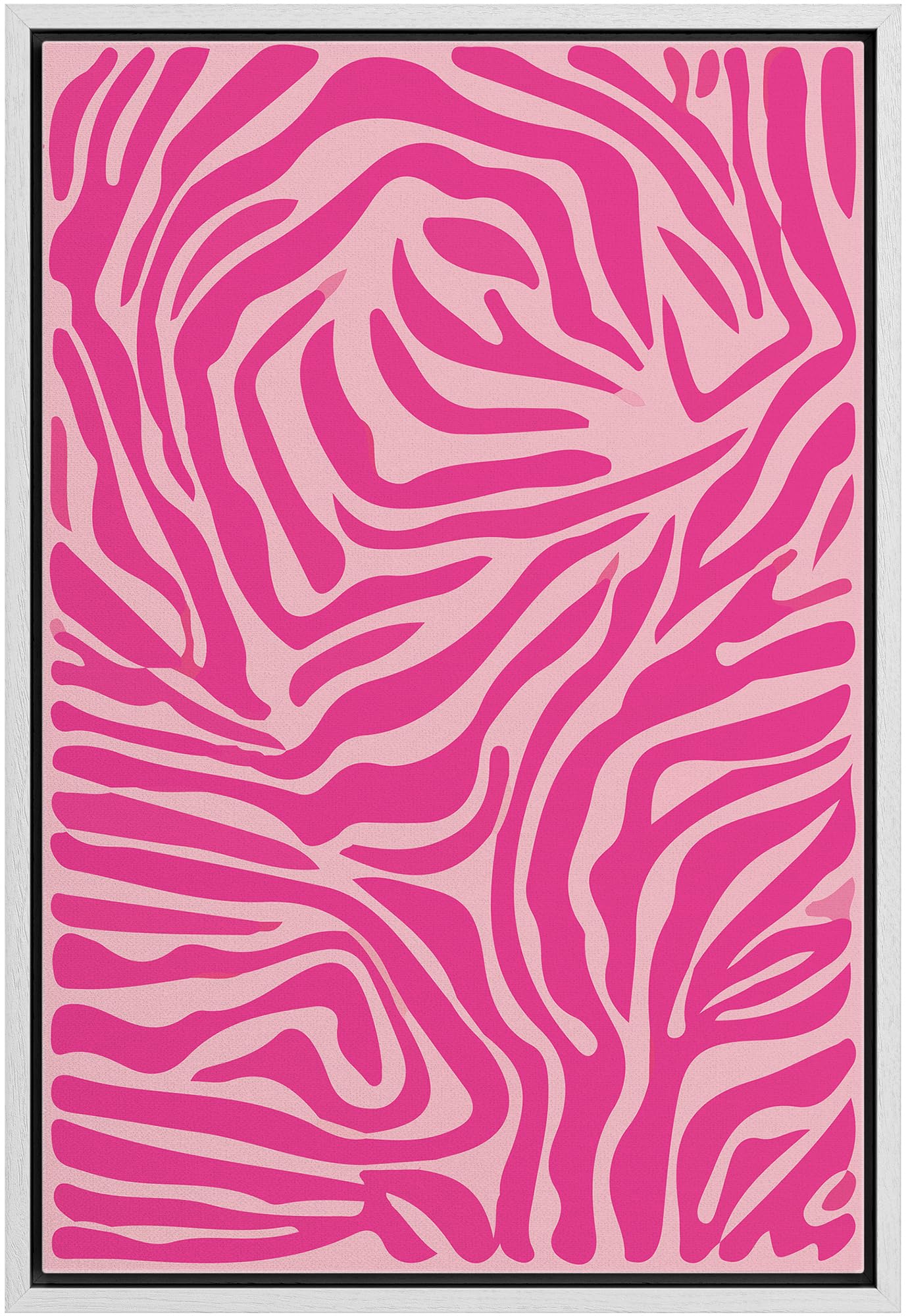 Framed Multicolored Disco Ball Canvas Print â€?Preppy Wall Art for Living Room, Bedroom, or Office