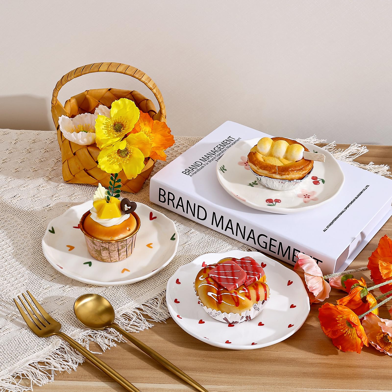Ceramic Dessert Plates, Cute Creative Dinner Plates Design