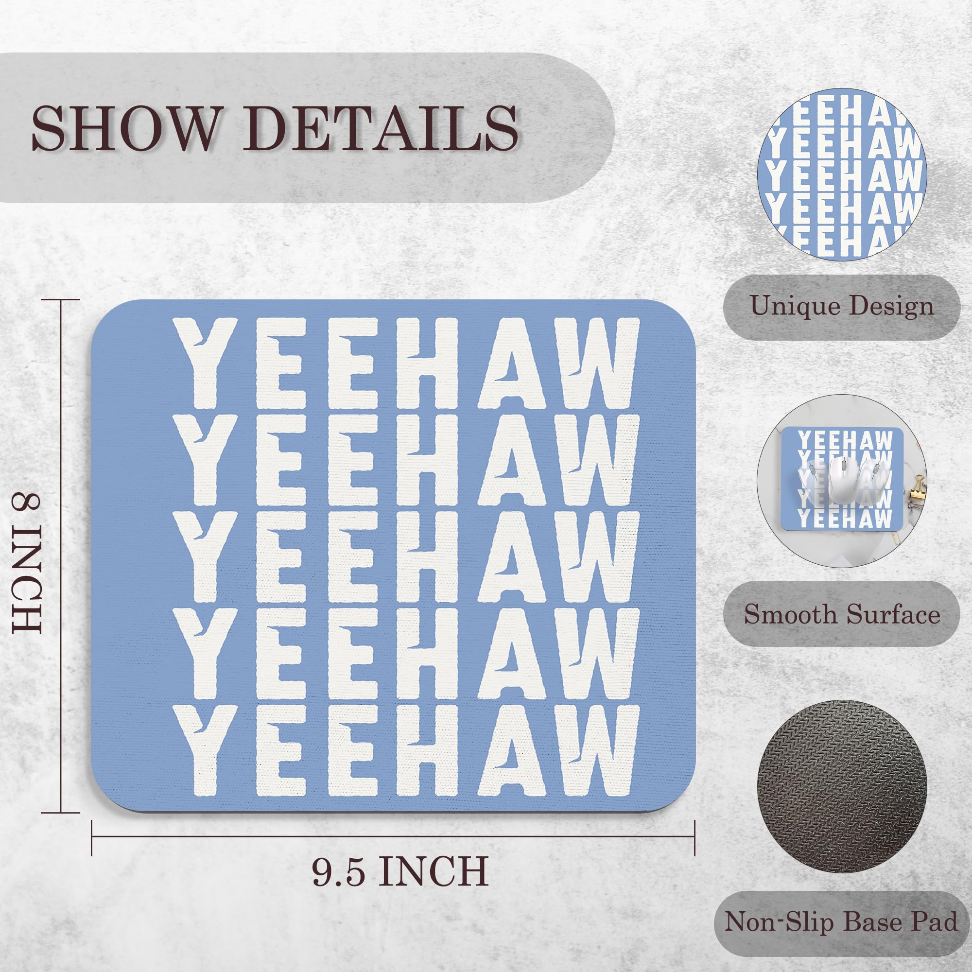 Coquette Mouse Pad, 9.5x8 Inches