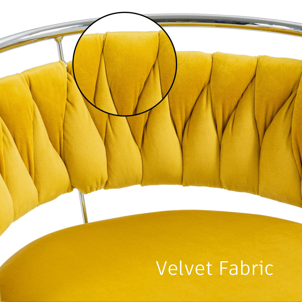 Velvet Swivel Bar Stools, Adjustable Counter Height Bar Chairs with Low Back & Footrest, Modern Gold Bar Stools for Kitchen Island, Bar Pub