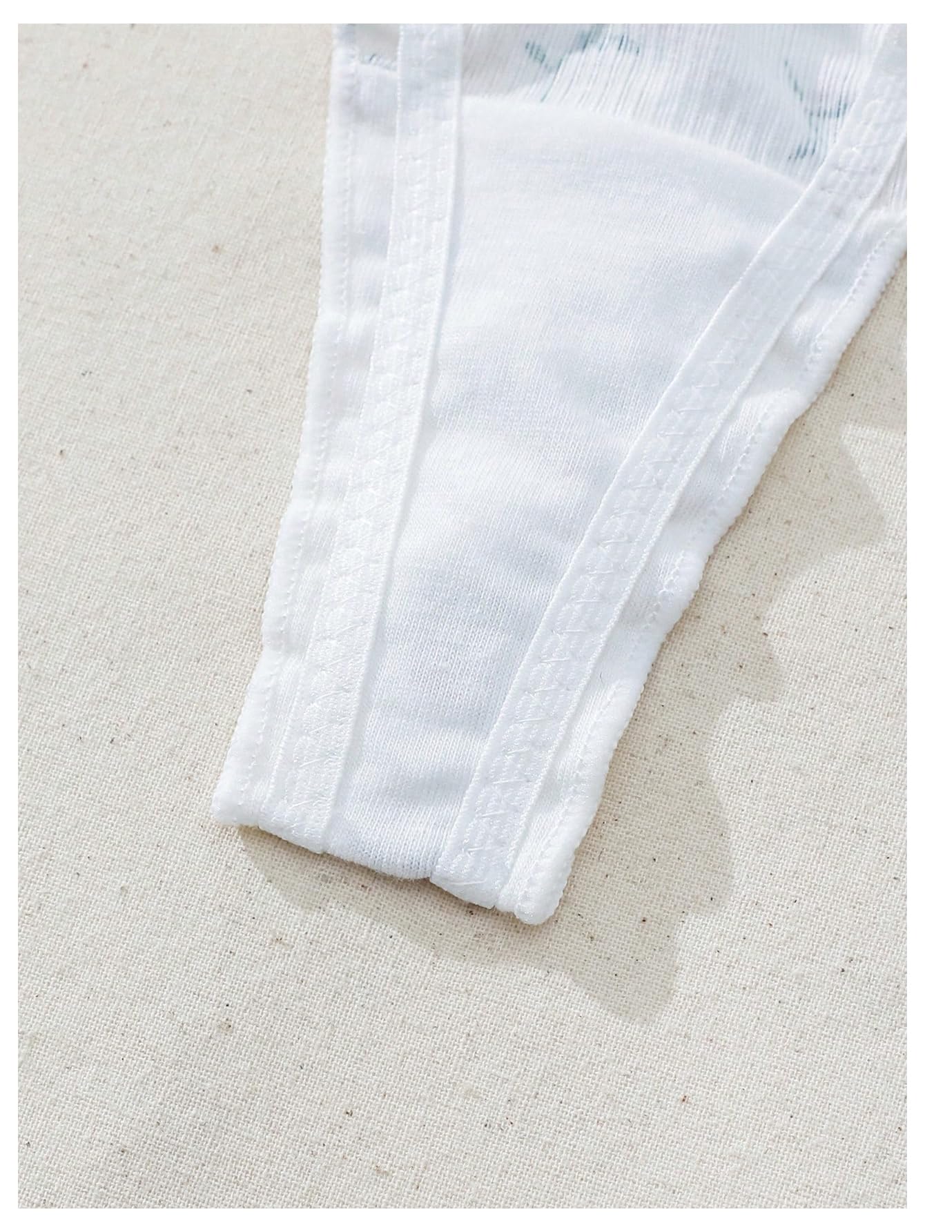 Women's 5 Pack Cute Underwear Ruffle Panties Low Rise Thong Set