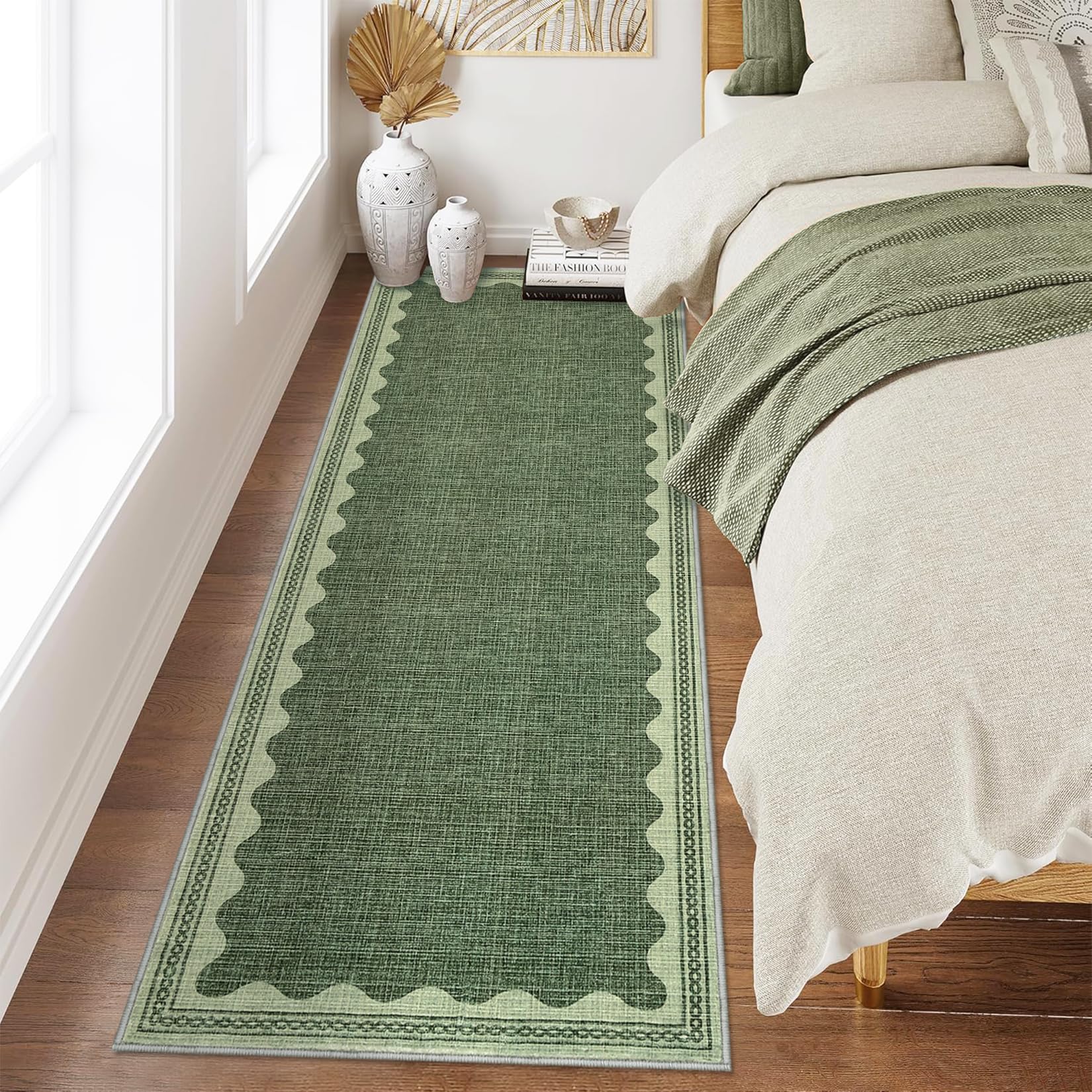 Scalloped Rug Soft Carpet