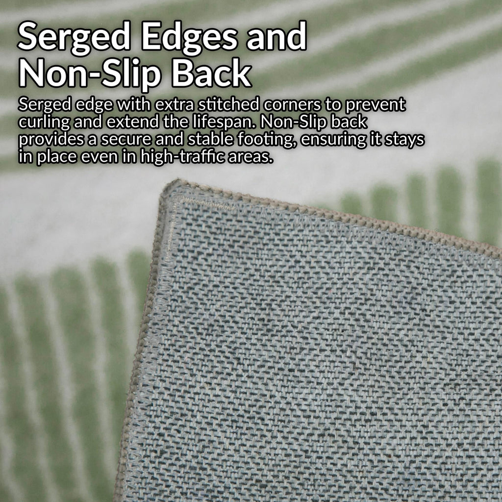 Zen Garden Area Rug - Ultra Soft Area Rug, Non Slip, Stain Resistant Living Room Rug, Washable Area Rugs for Living Room, Rugs for Bedroom