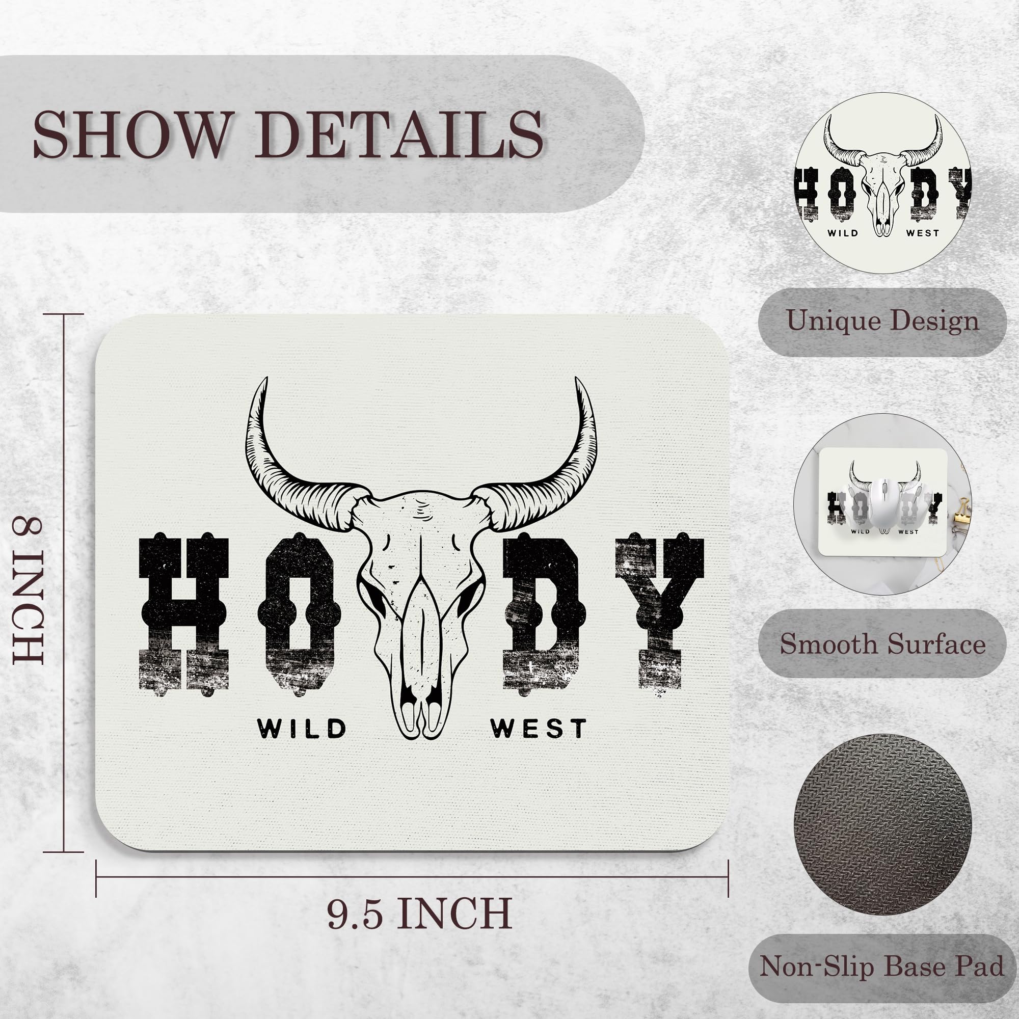 Coquette Mouse Pad, 9.5x8 Inches