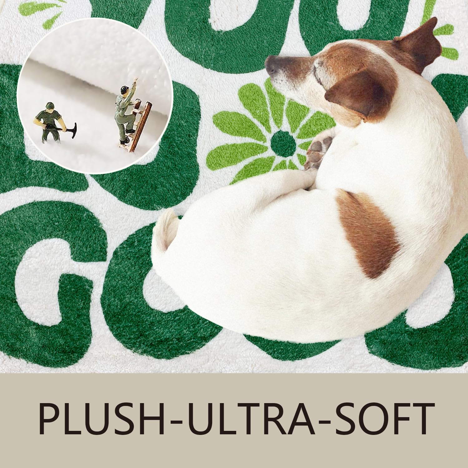 You Look Good Bath Mat Flower Bathroom Rug, Soft Absorbent Water Non Slip Rug, Superior Washable Microfiber (21"x25")