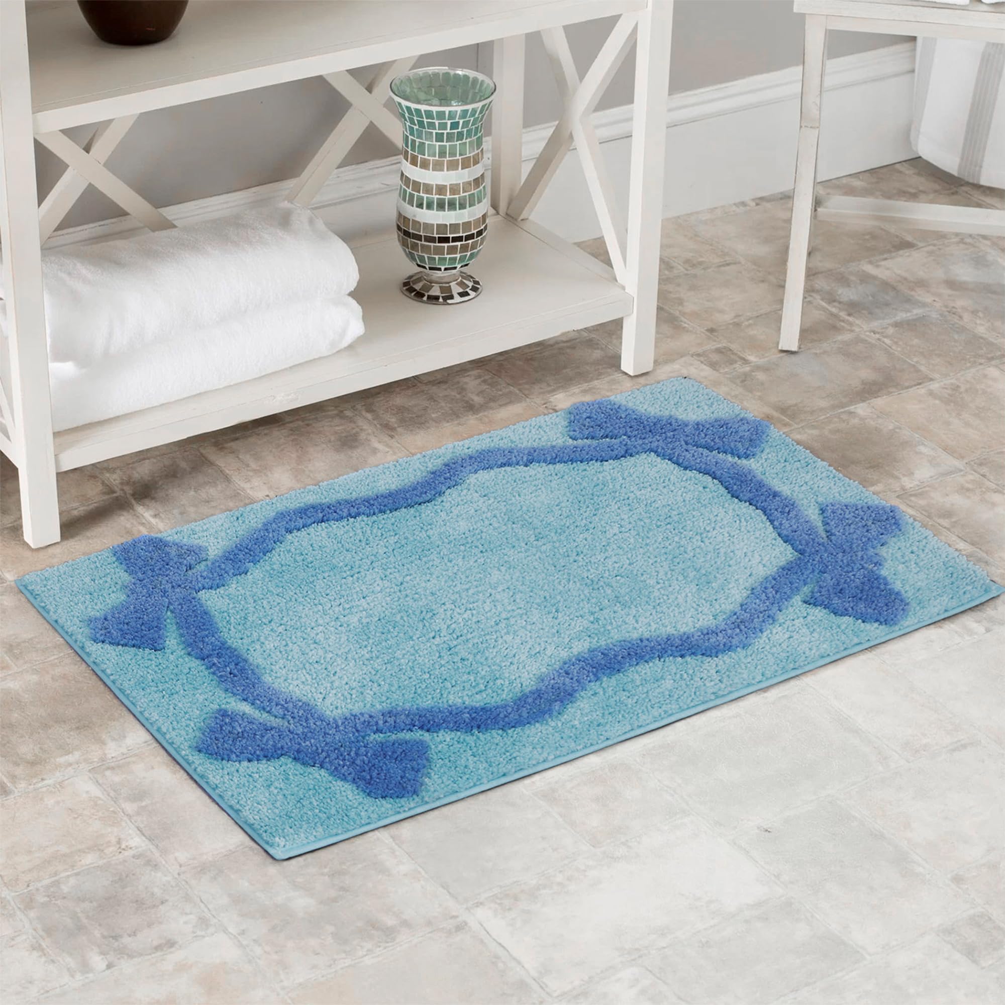 Coquette Bow Bath Mat Cute Bathroom Rugs Non Slip Absorbent Bath Rugs Bathroom Decor Machine Washable Floor Mats for Bathroom Tub Shower