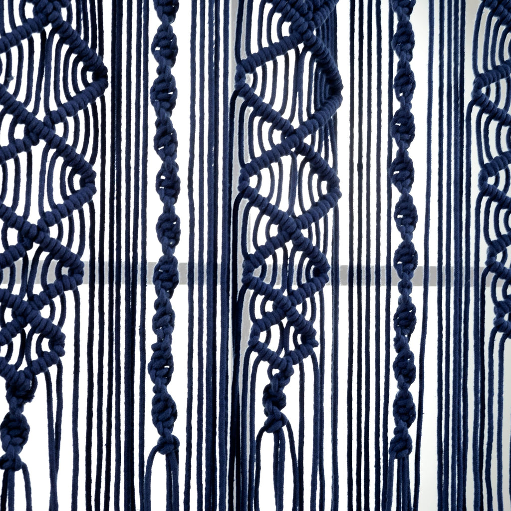 Lush Decor Boho Macrame Textured Cotton Valance Curtain