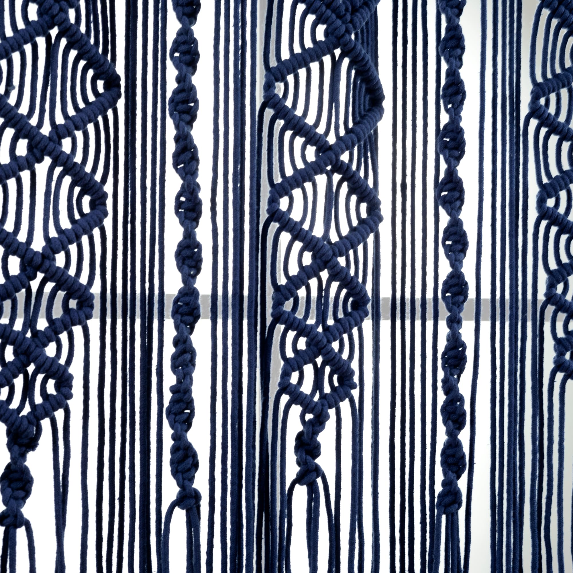 Lush Decor Boho Macrame Textured Cotton Valance Curtain