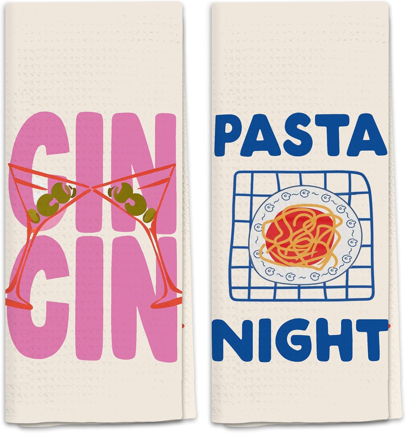 Italian Retro Kitchen Towels, Aesthetic Kitchen Decor, 16x24 Inch
