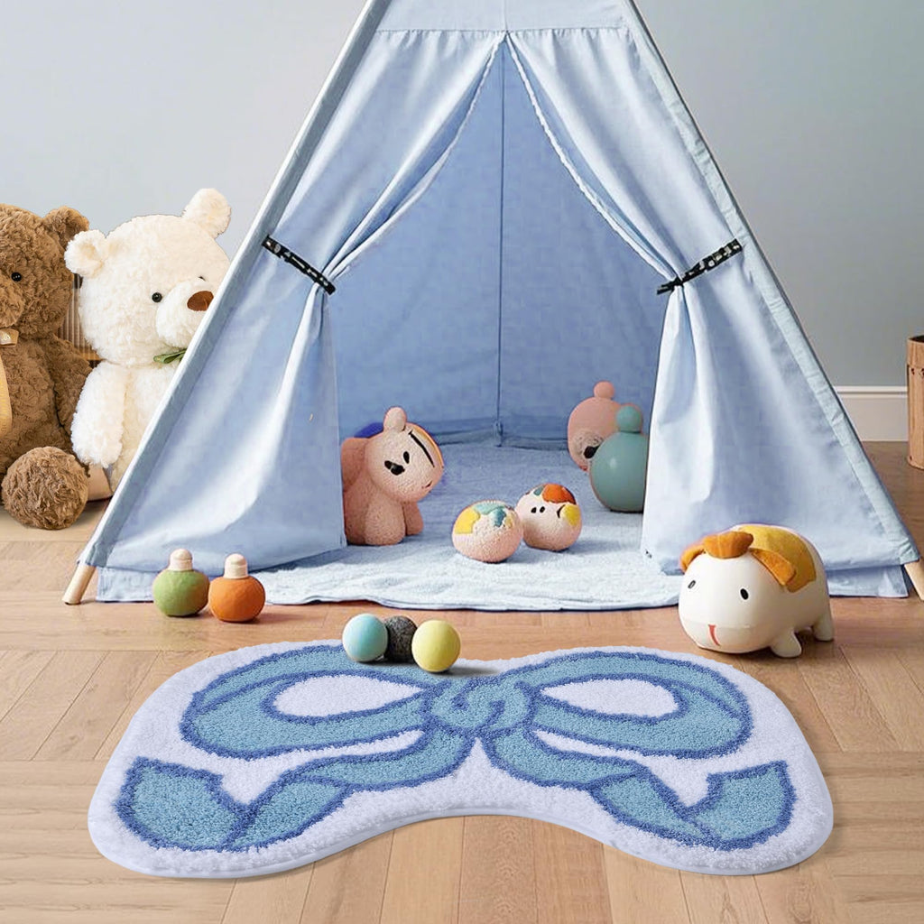 Coquette Bow Bath Mat Cute Bathroom Rugs Non Slip Absorbent Bath Rugs Bathroom Decor Machine Washable Floor Mats for Bathroom Tub Shower