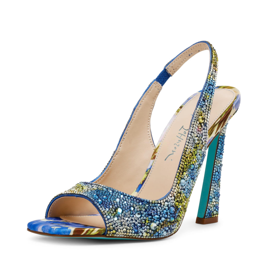 Rhinestone Betsey Johnson Women's Mina Heeled Sandal