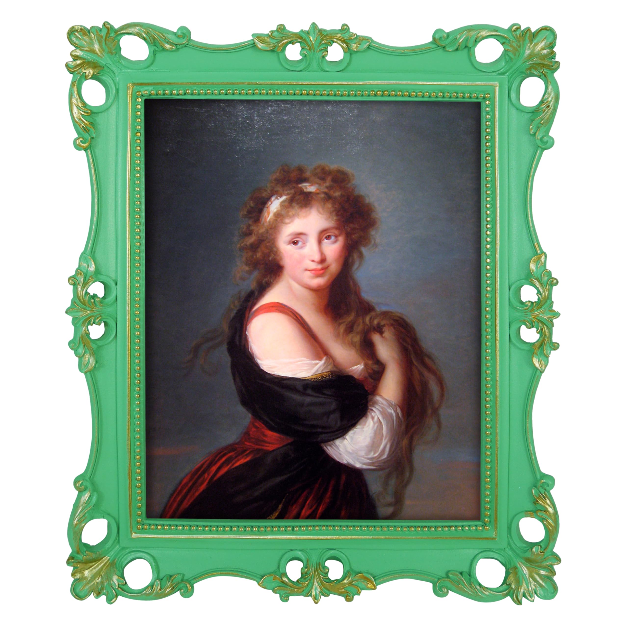 Picture Frame Antique Frame 8x10 Vintage Photo Frames 11 x 4 in with Gold Trim, Wall and Tabletop Picture Frames