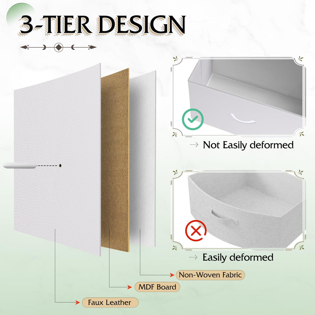 Drawer Fabric 9 Dresser â€?Tall Storage Tower with Bins, Steel Frame, and Wood Top