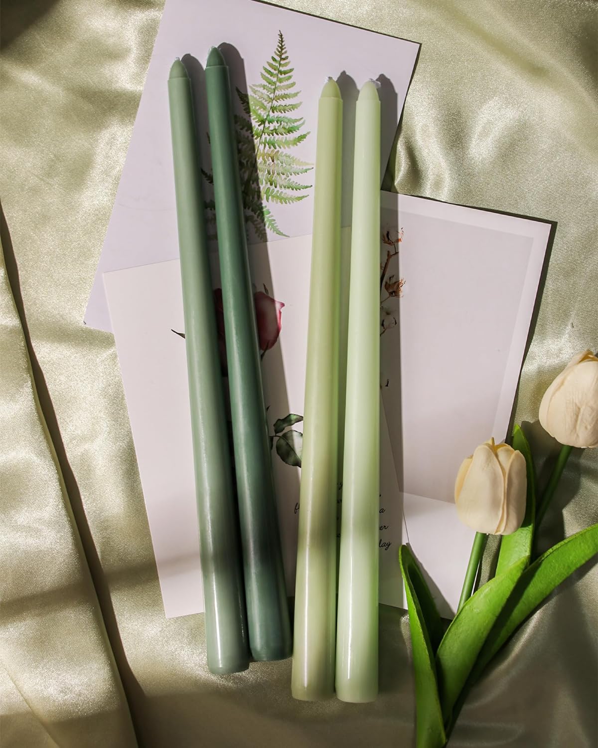 Taper Candles Unscented Smokeless Long Tall Tapered Candle for Candlesticks SticksHome Decor Dinner