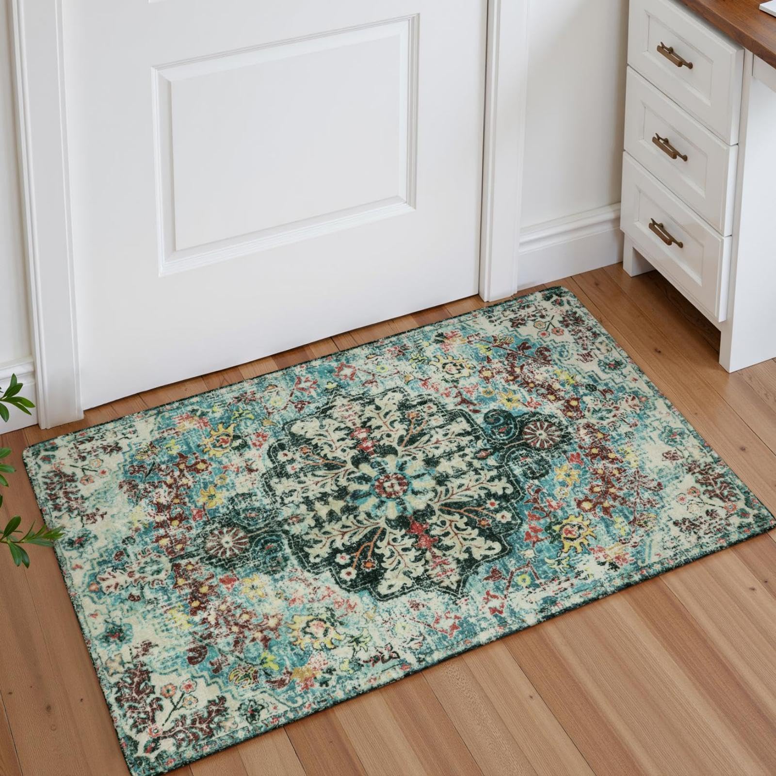Floral Bohemian Medallion Area Rugs