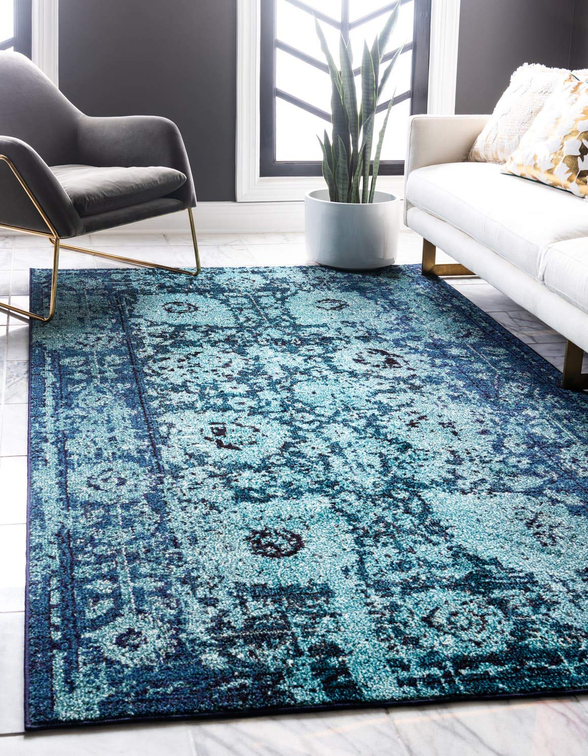 Vintage Botanical Traditional Runner Rug