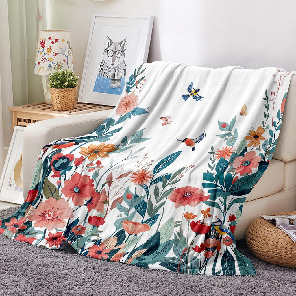 Super Soft Cozy Throw Blanket Flannel Fleece Lightweight Fuzzy Comfy Blankets for Couch Sofa Bed