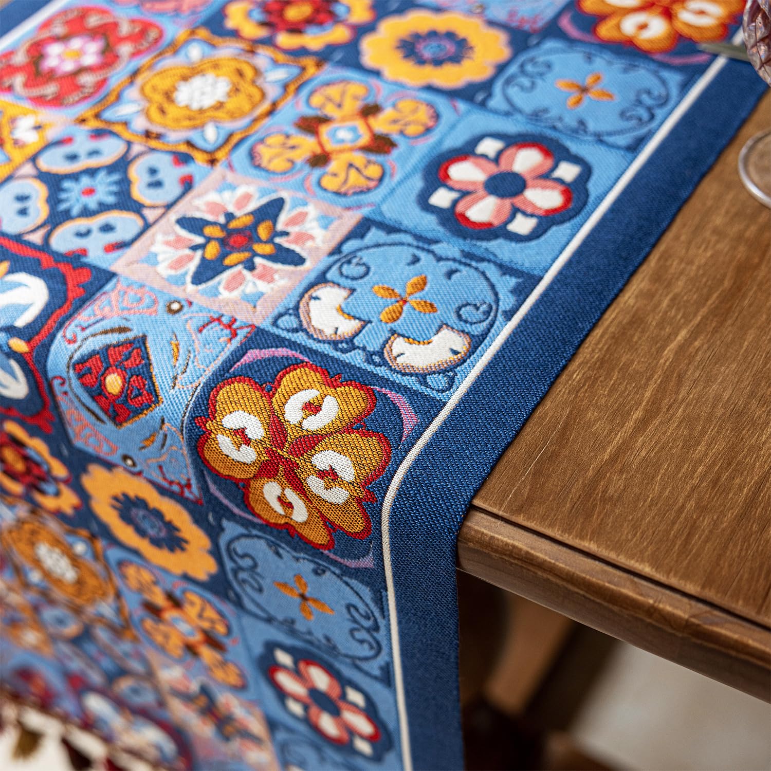 Retro-Luxury Tassels Table Runner Series for Kitchen Dining Table