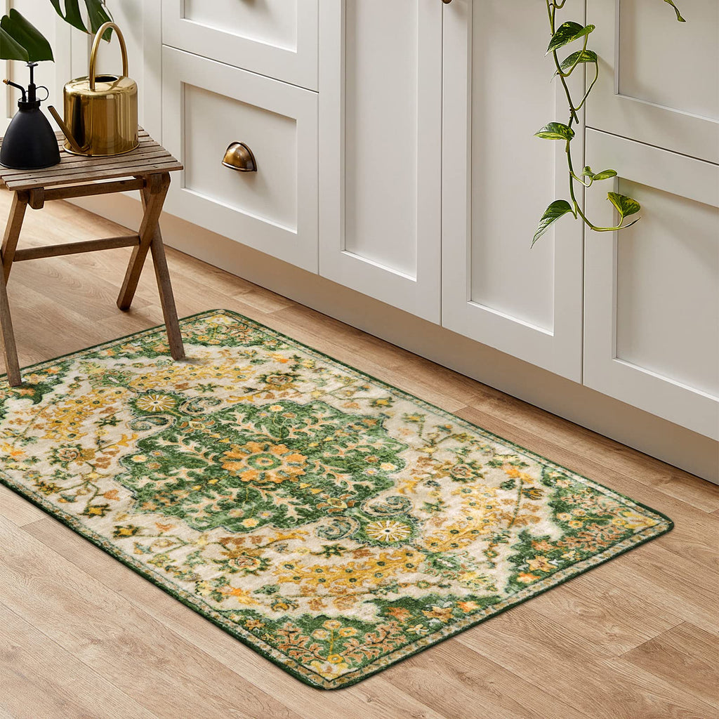 Floral Bohemian Medallion Area Rugs