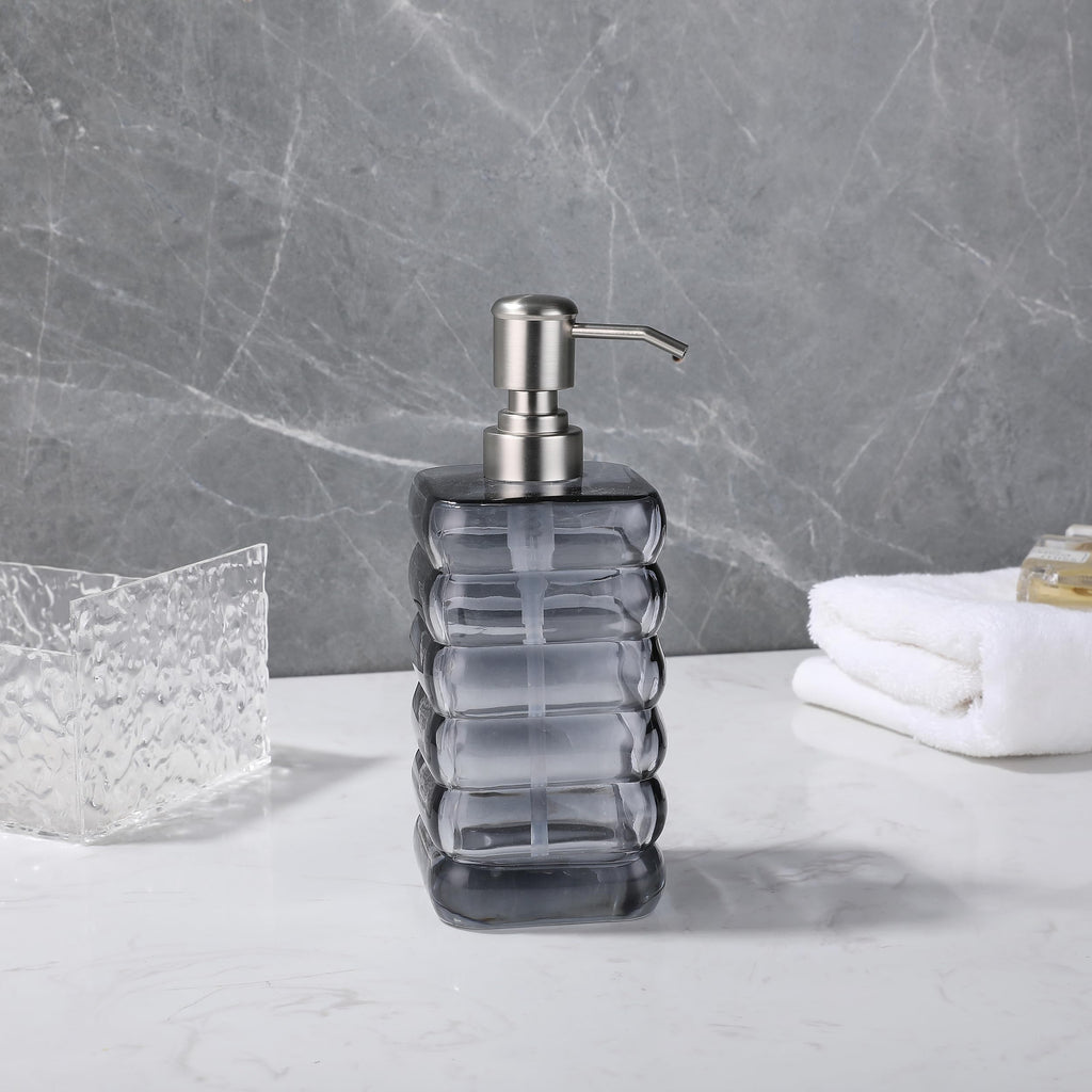 Glass Soap Pump Dispenser, Refillable Soap Dispenser