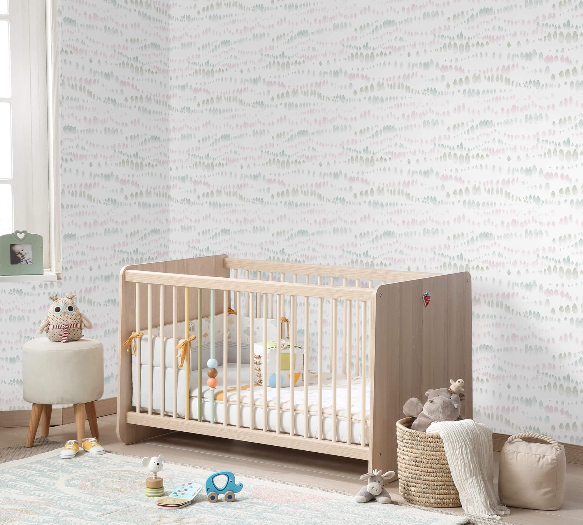 Colorful Contact Paper Polka Dot Wall Paper Modern Removable Self Adhesive Wallpaper Decor Vinyl Roll