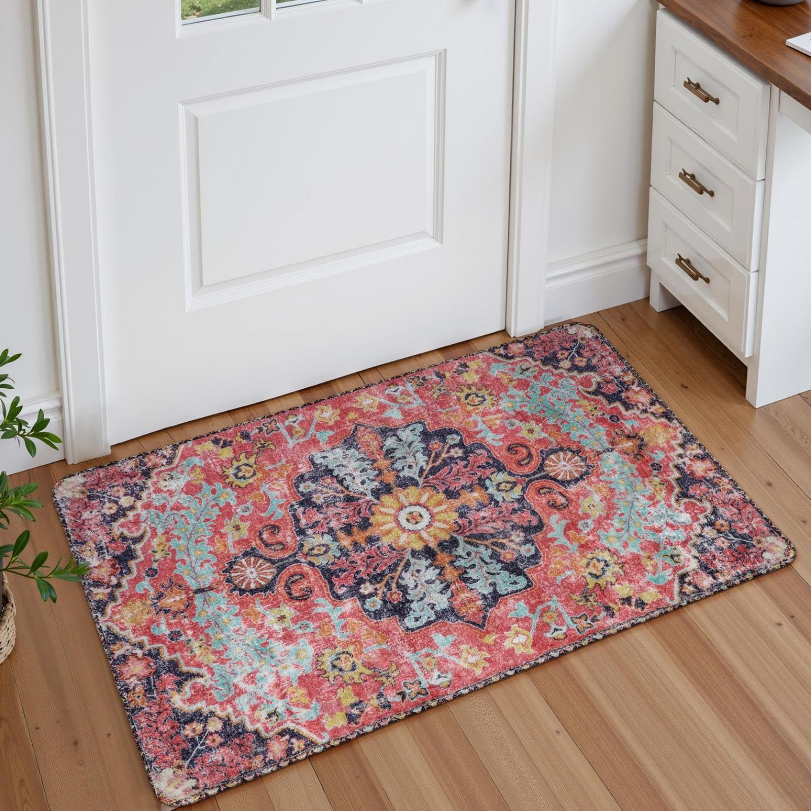 Floral Bohemian Medallion Area Rugs